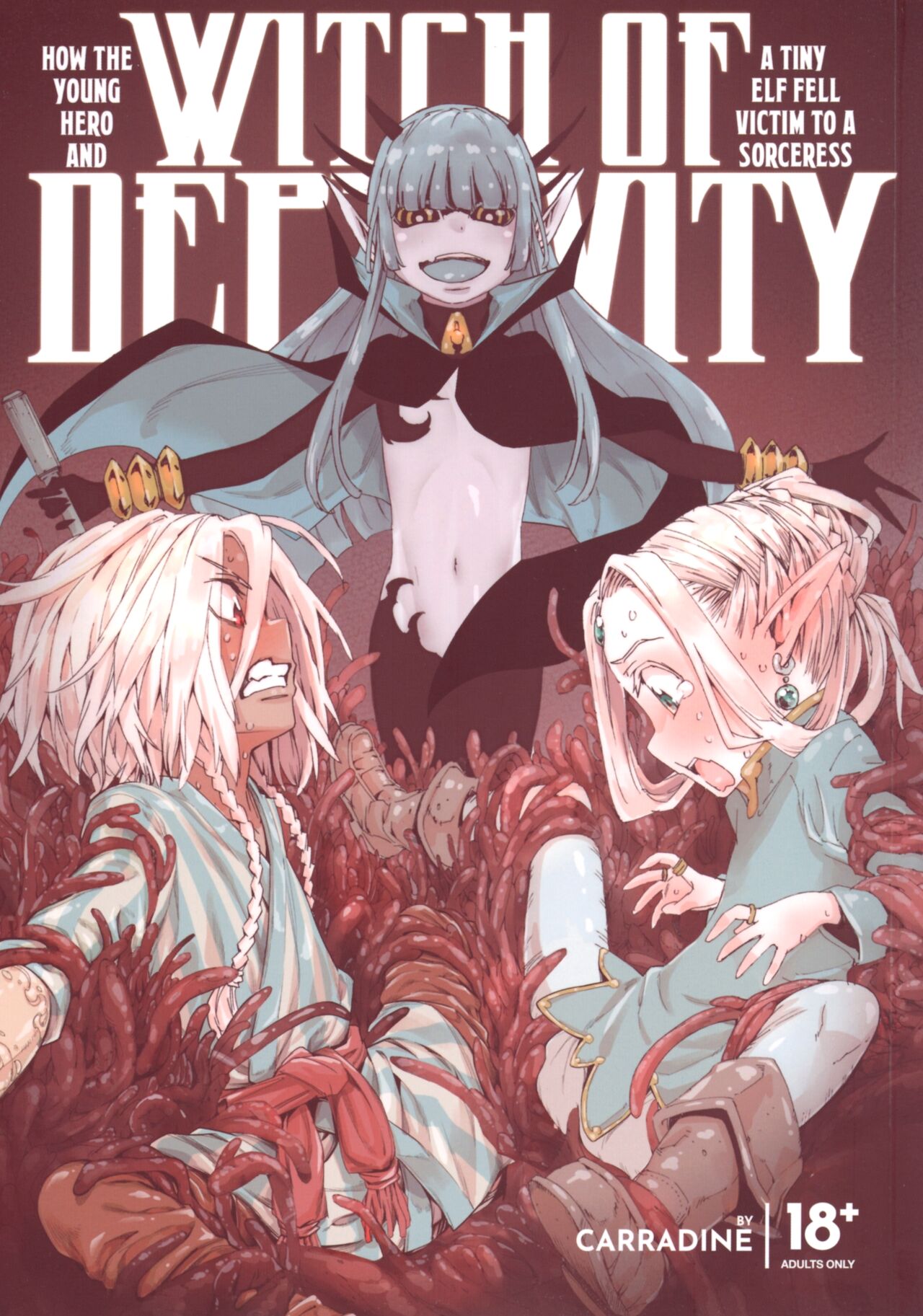 Daraku no Majo Shounen Yuusha to Tsurupeta Elf wa Ika ni Shite Majo ni Yabureta ka | Witch of Depravity: How the Young Hero and a Tiny Elf Fell Victim to a Sorceress page 1 full