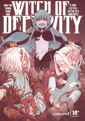 Daraku no Majo Shounen Yuusha to Tsurupeta Elf wa Ika ni Shite Majo ni Yabureta ka | Witch of Depravity: How the Young Hero and a Tiny Elf Fell Victim to a Sorceress cover