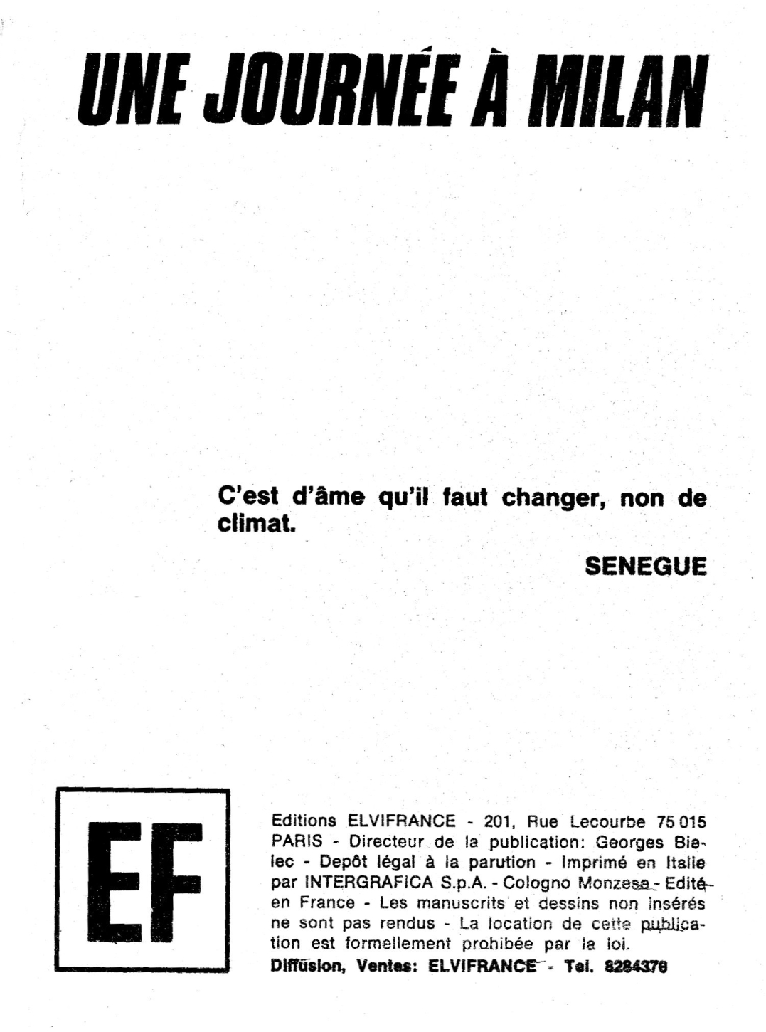 Hors-série ROUGE N°A19 - Une Journée à Milan page 5 full