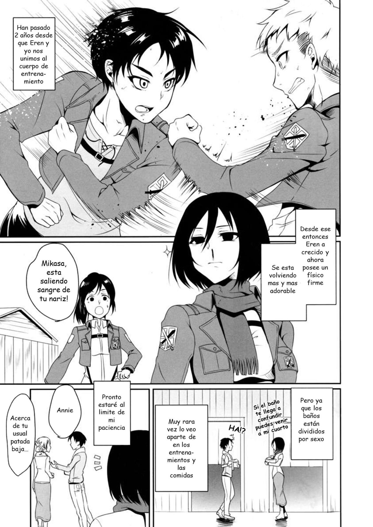 Eren ga Mikasa ni Osowareru Hon page 5 full