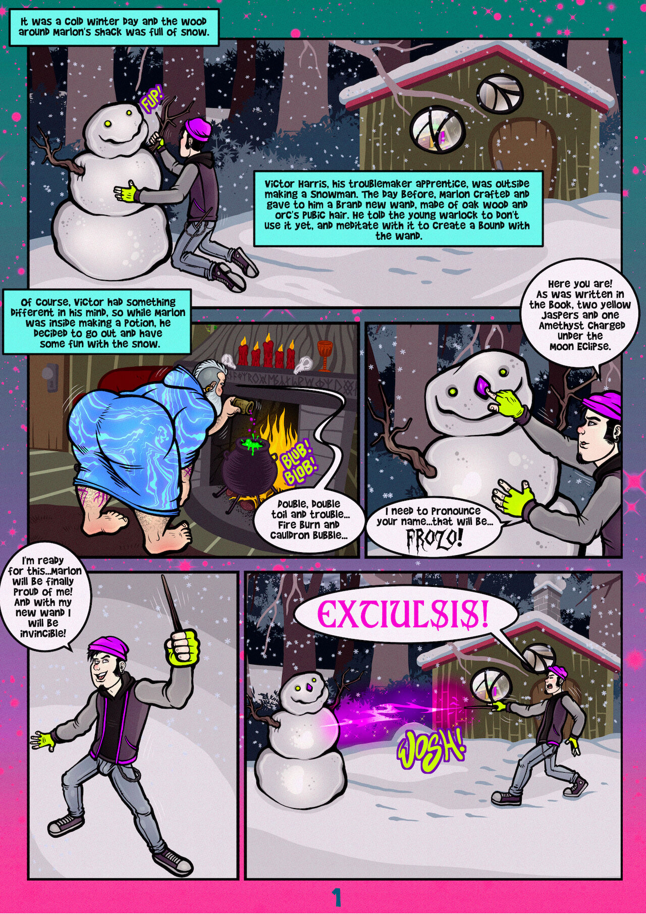 Victor Harris and the snow golem page 3 full
