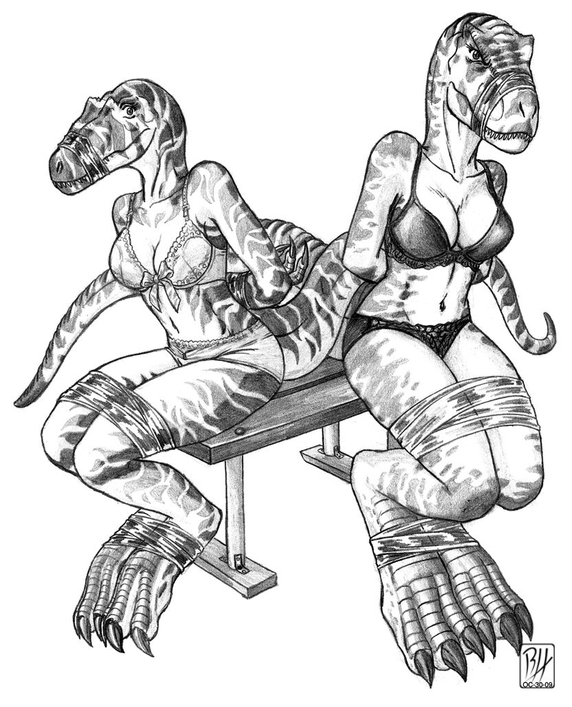 Dinosaur Bondage page 1 full