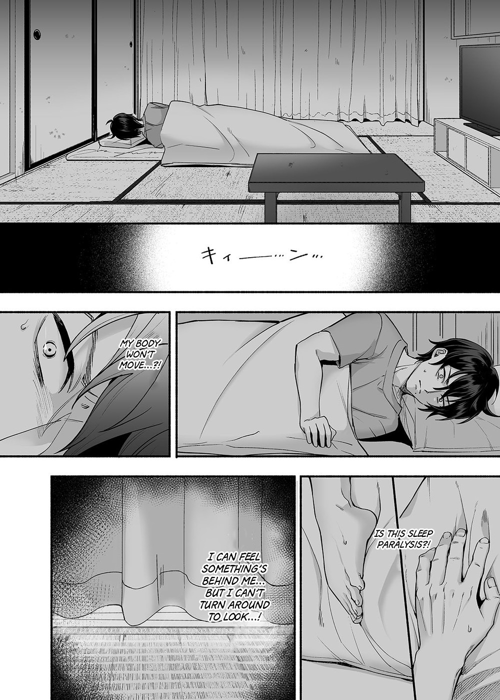 Danshoku Rei no Sumu Apart ~Nonke no Ore ga Mienai Nanika o Hamerarete Mesuiki nanka Suru Wakenai~ | The Apartment in which the Ghost of Sodomy Lives page 7 full