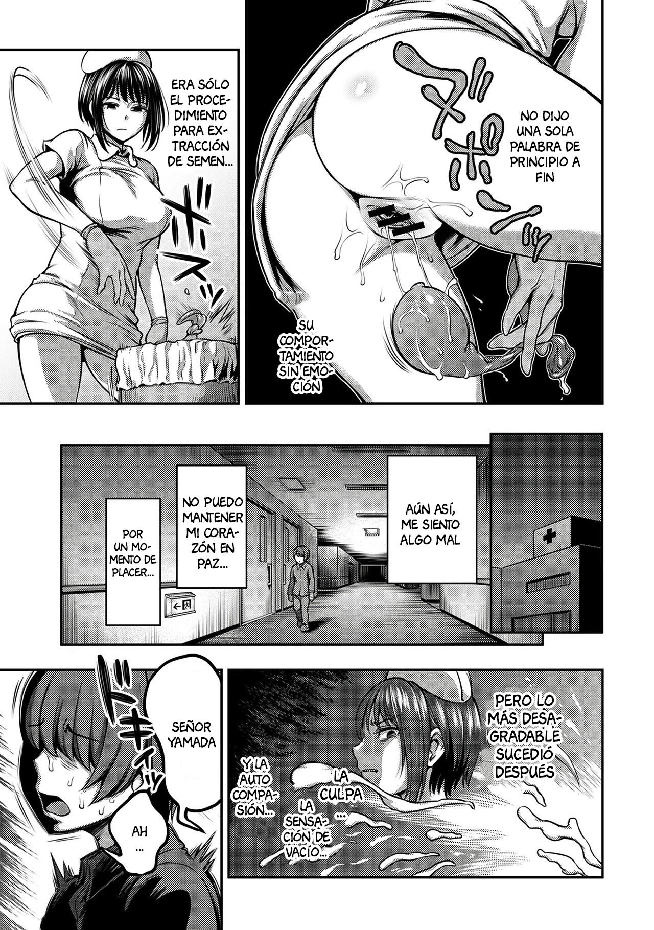 Sala de Extraccion de Semen- La vida en un Hospital donde una Enfermera maneja tus Orgasmos 2 page 8 full