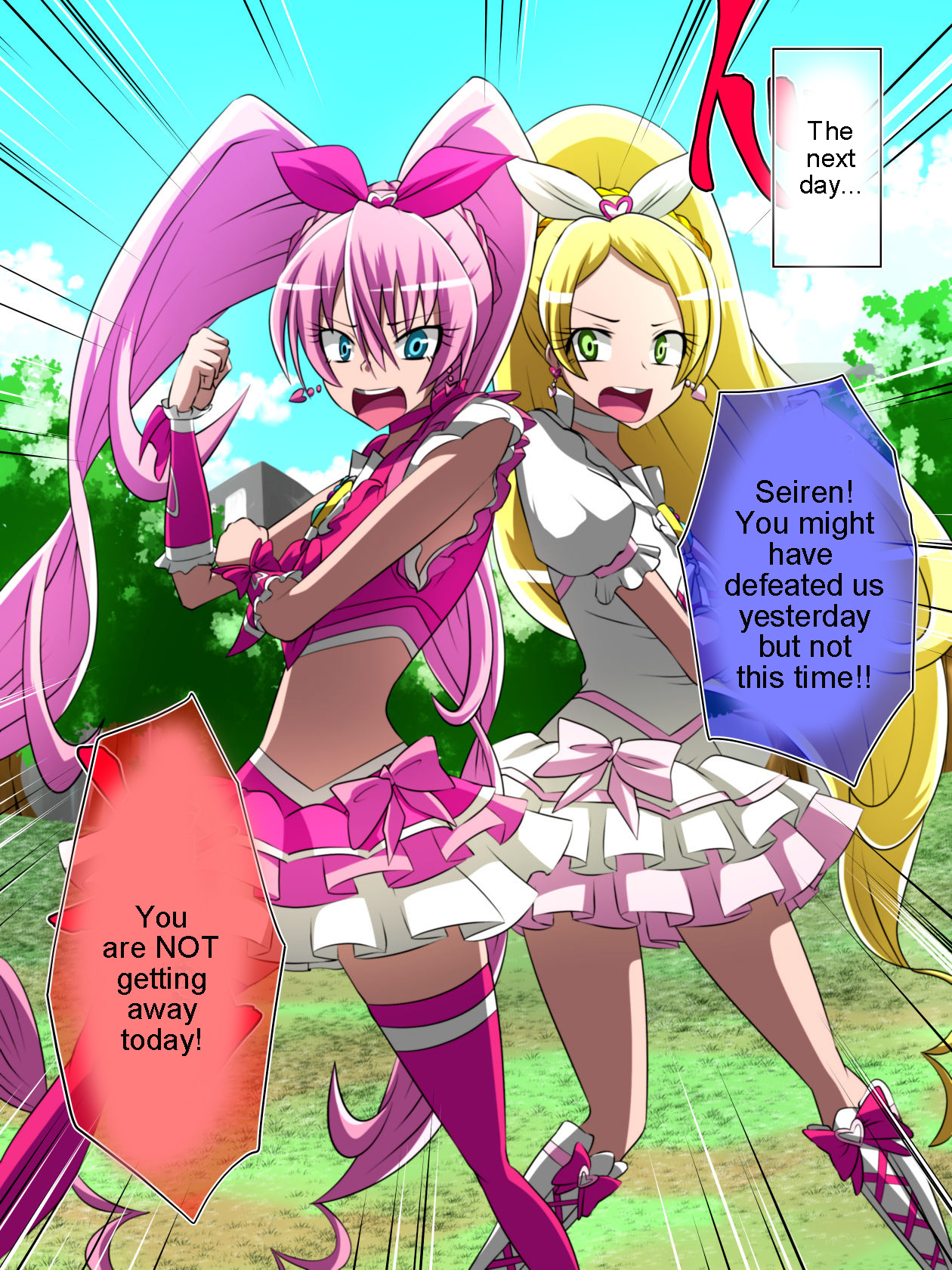 Haiboku no Precure ~Teki no Onna Kanbu ni Juurin sareru Densetsu no Senshi~  + Bonus page 8 full