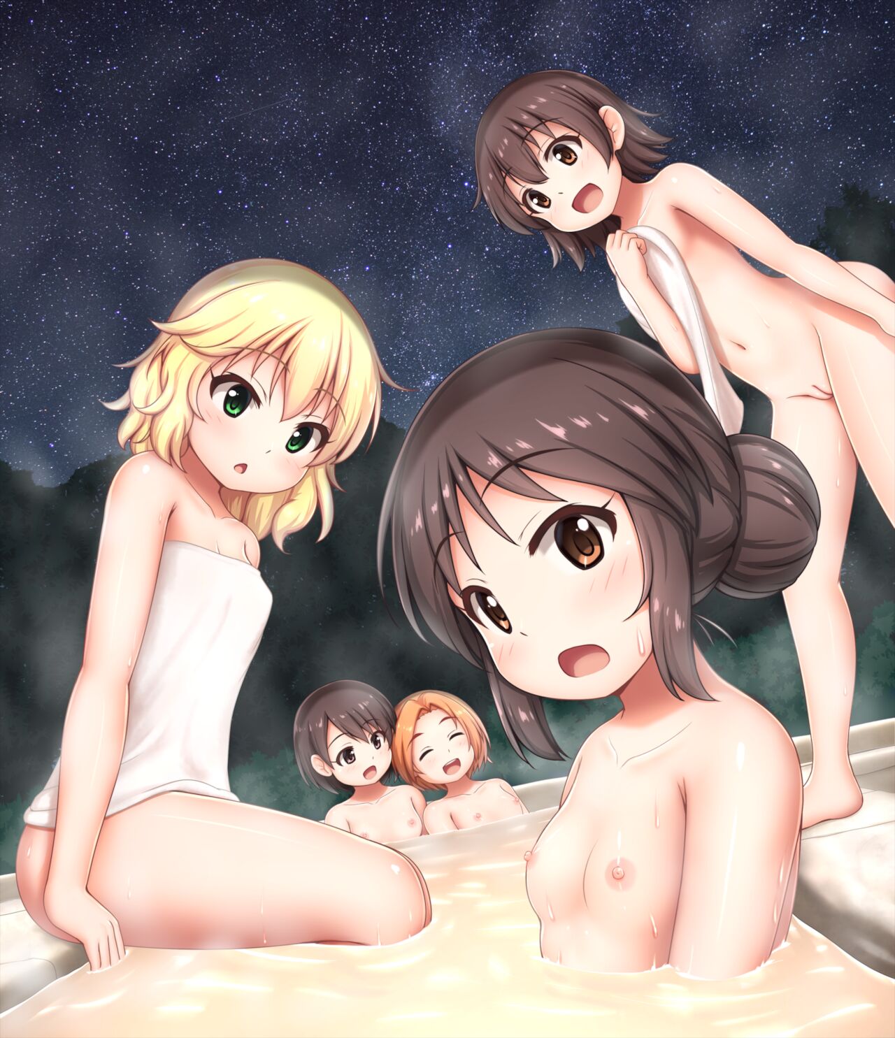 Naked Loli CG Set ~Steamy Cinderellas at the Hot Spring~ page 3 full