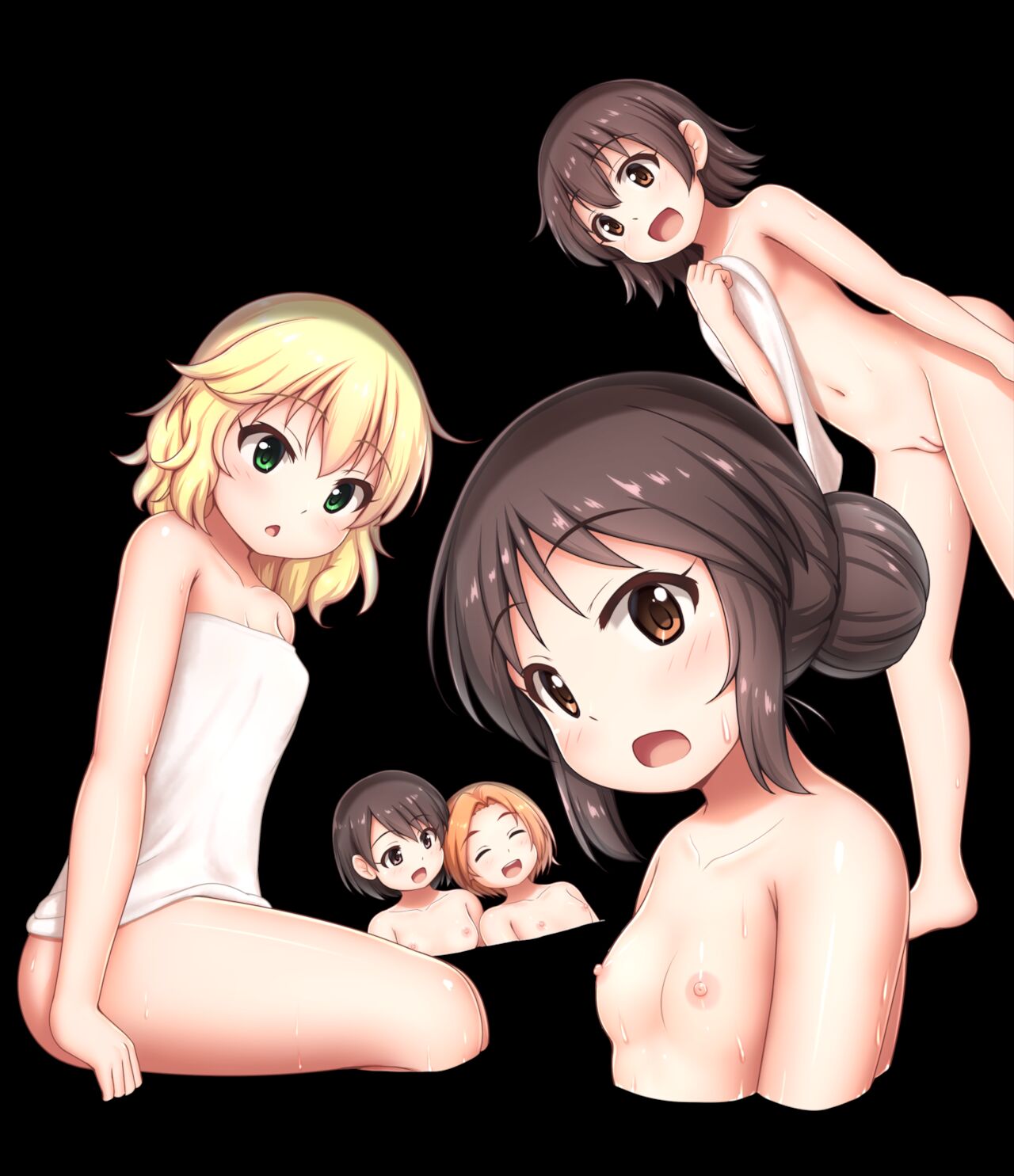Naked Loli CG Set ~Steamy Cinderellas at the Hot Spring~ page 5 full