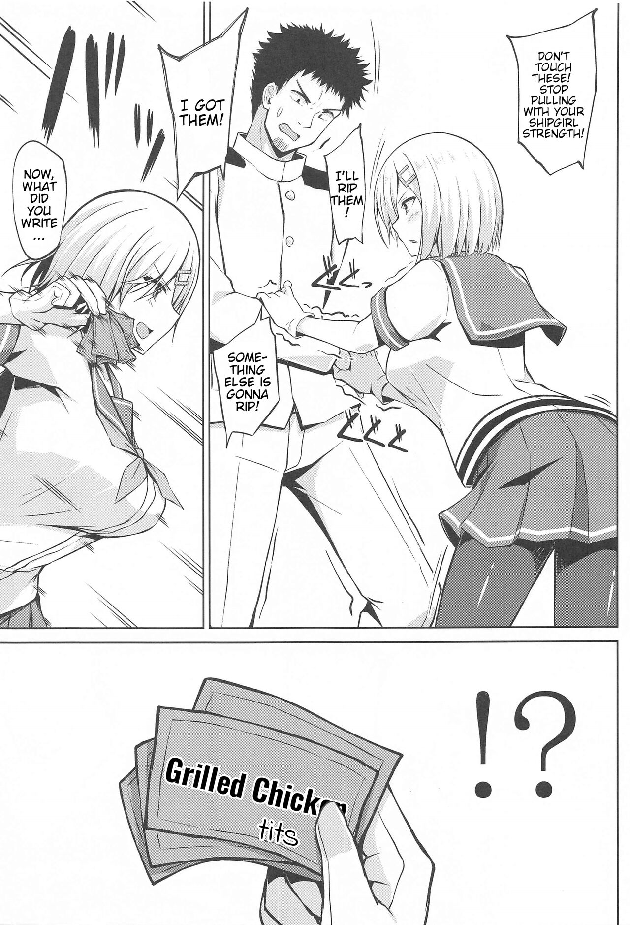 Hamakaze-chan to Ippai Hasande Paizuri Ecchi!! | Paizuri Sex with Hamakaze-chan!! page 4 full