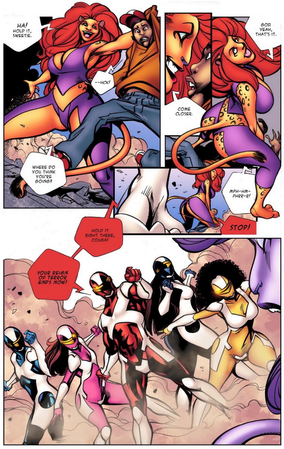 BotComics - Giantess Rangers page 3 full