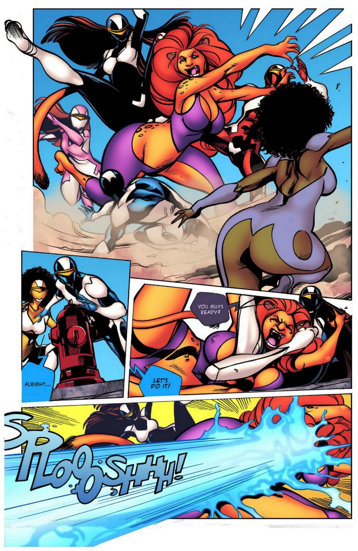 BotComics - Giantess Rangers page 4 full