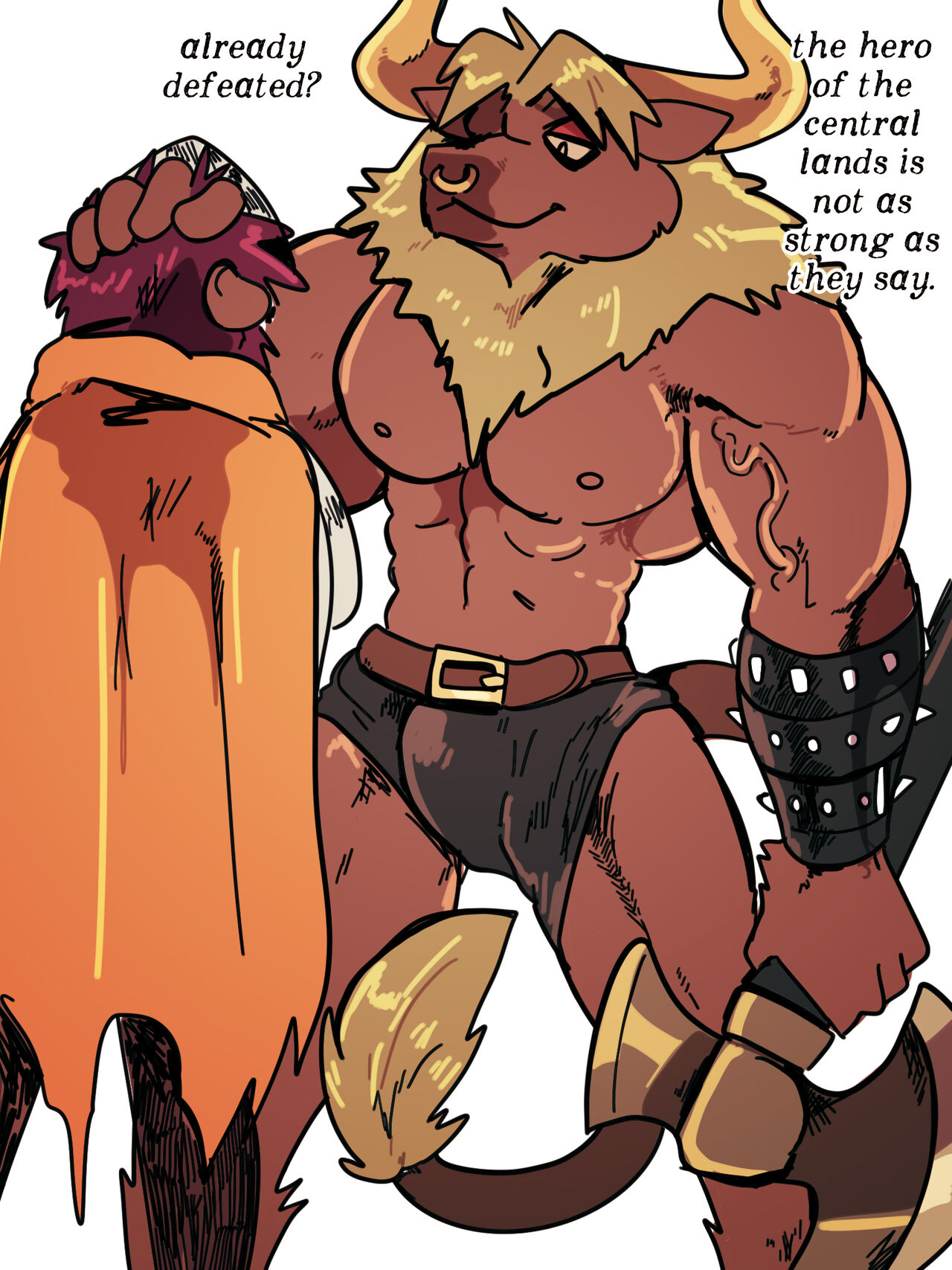 Minotaur comic page 1 full