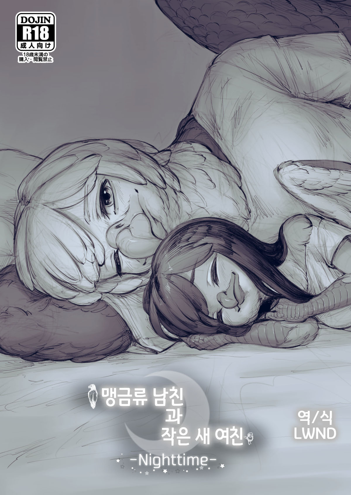 Moukin Kareshi to Kotori Kanojo -Nighttime- | 맹금류 남친과 작은 새 여친 -Nighttime- page 1 full