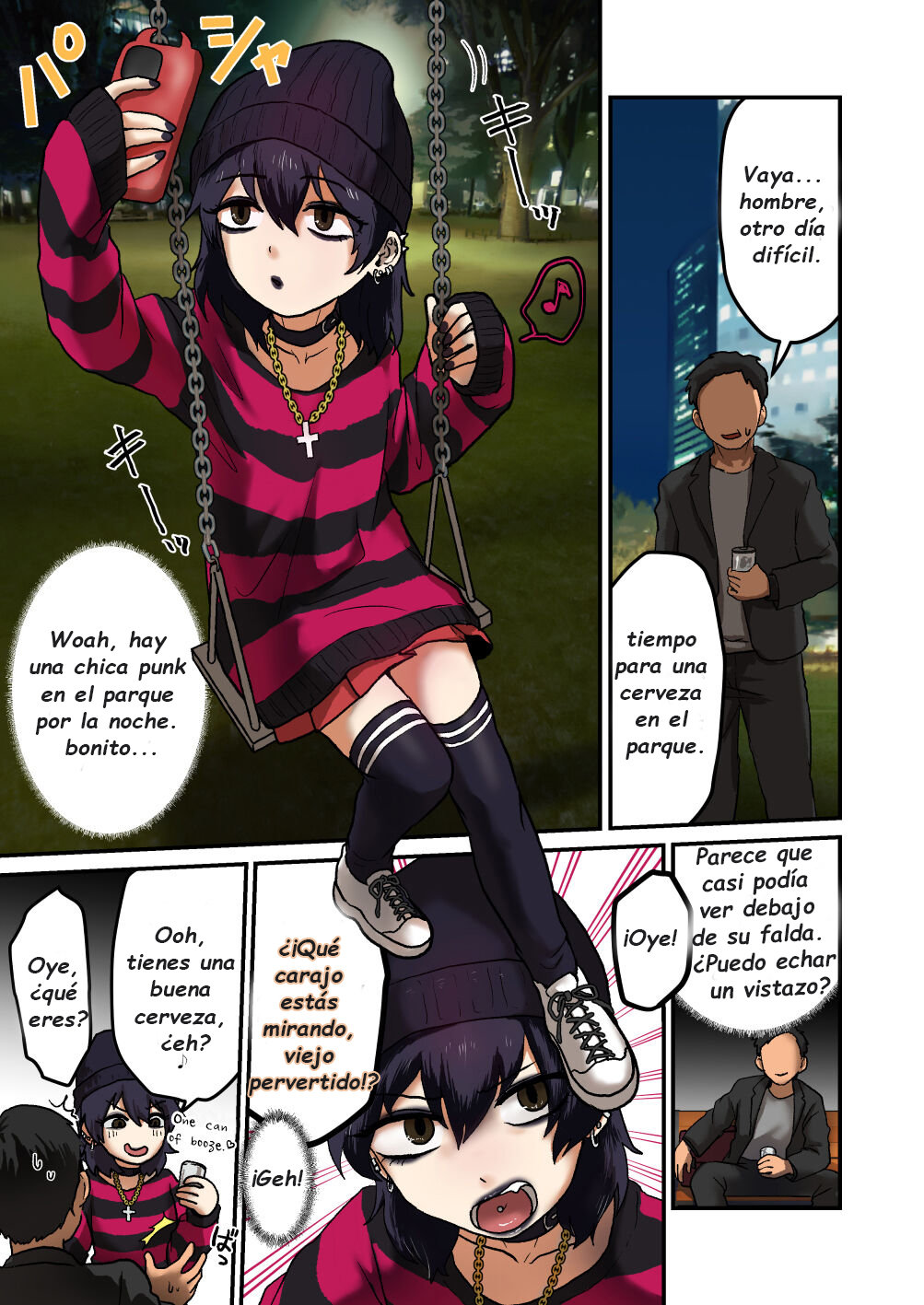 Punk Joshi to Yoru no Kouen de xx page 2 full