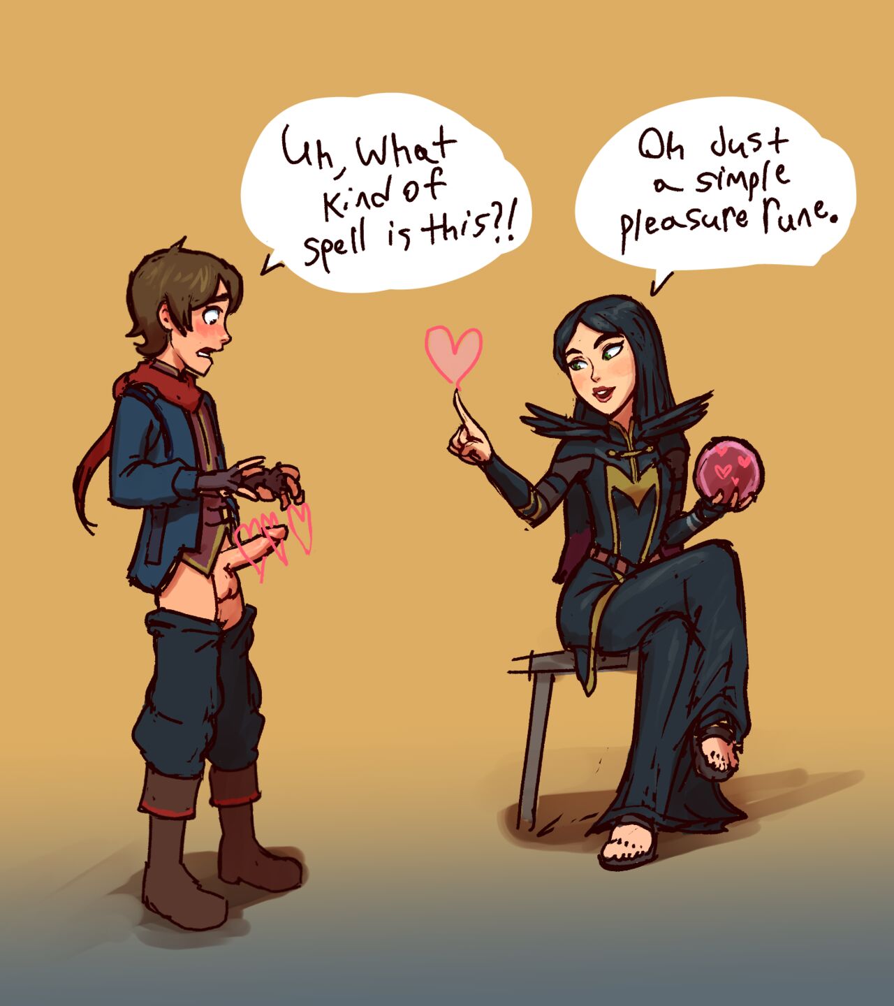 Claudia shows Callum some magic page 1 full