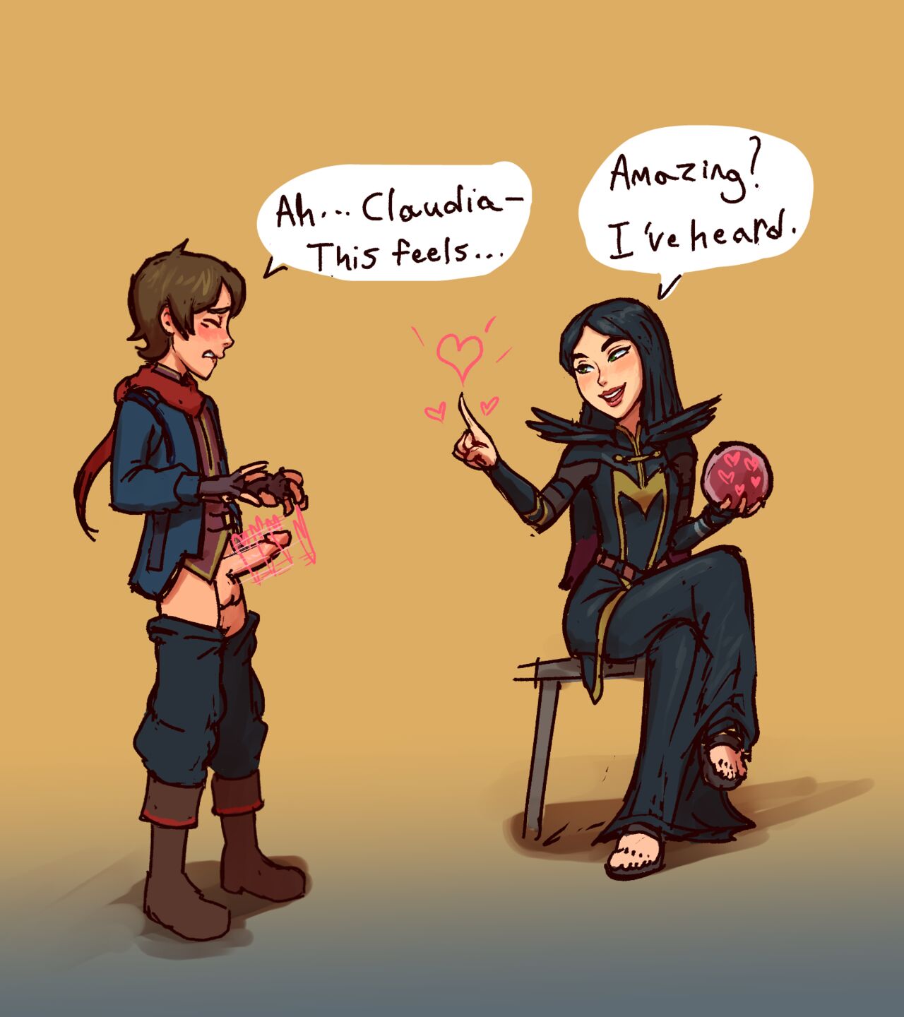 Claudia shows Callum some magic page 2 full