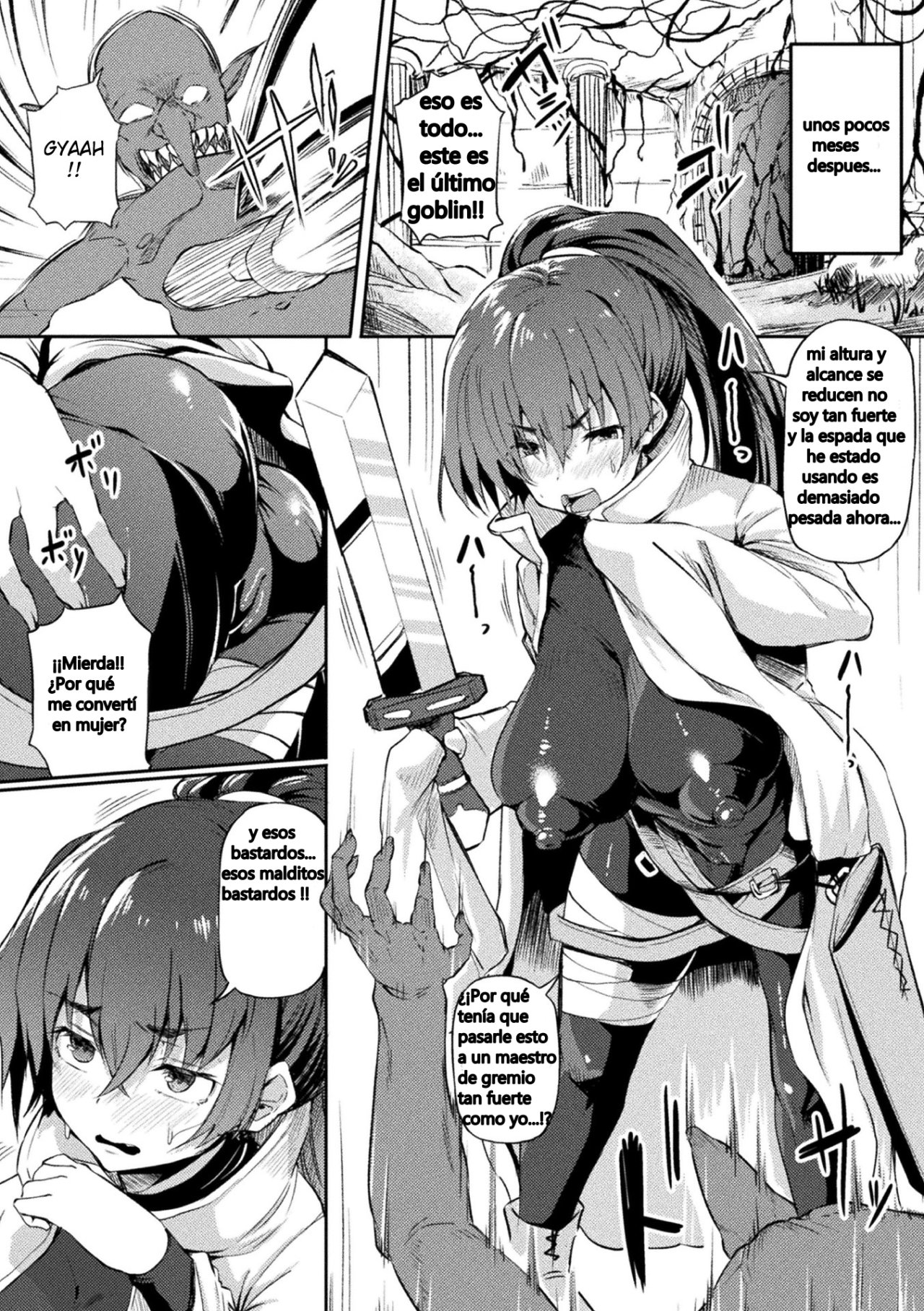 Igyou no Sanagi ~Goblin ni Haiboku Shita Nyotaika Senshi no Matsuro~ | The Strange Chrysalis ~Fate of a Warrior Defeated by Goblins and Turned into a Woman~ page 6 full
