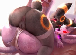 Umbreo & Espeon Stacked Pussies