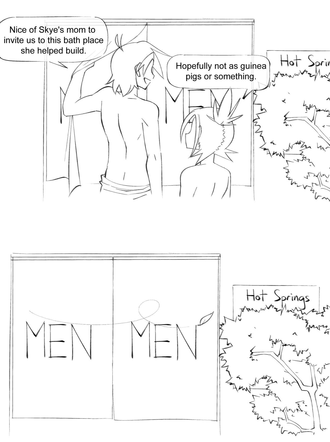 Bros In A Bath page 1 full