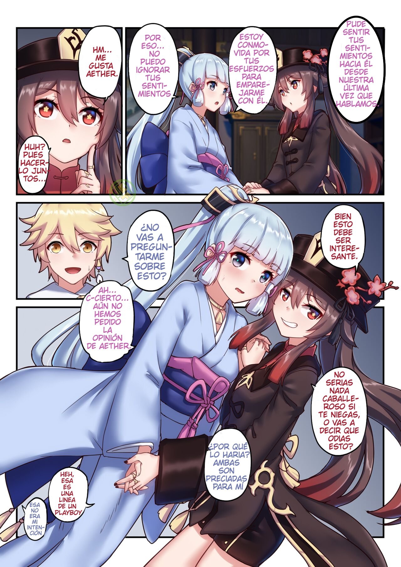 Hutao &amp; Kamisato Ayaka page 4 full