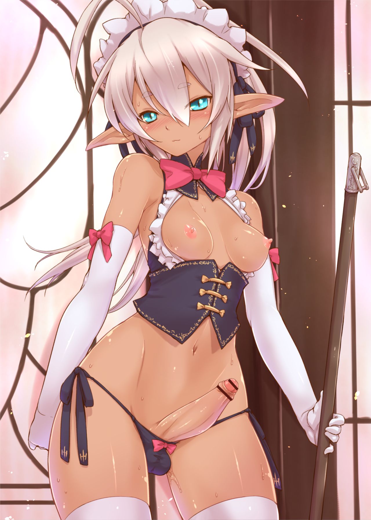 Kasshoku to Shiro Elf Maid page 3 full