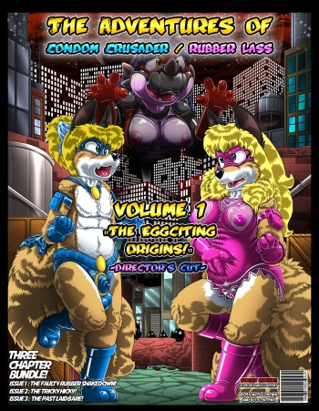 Condom Crusader Issues 1-3 by Kitsune Youkai cover