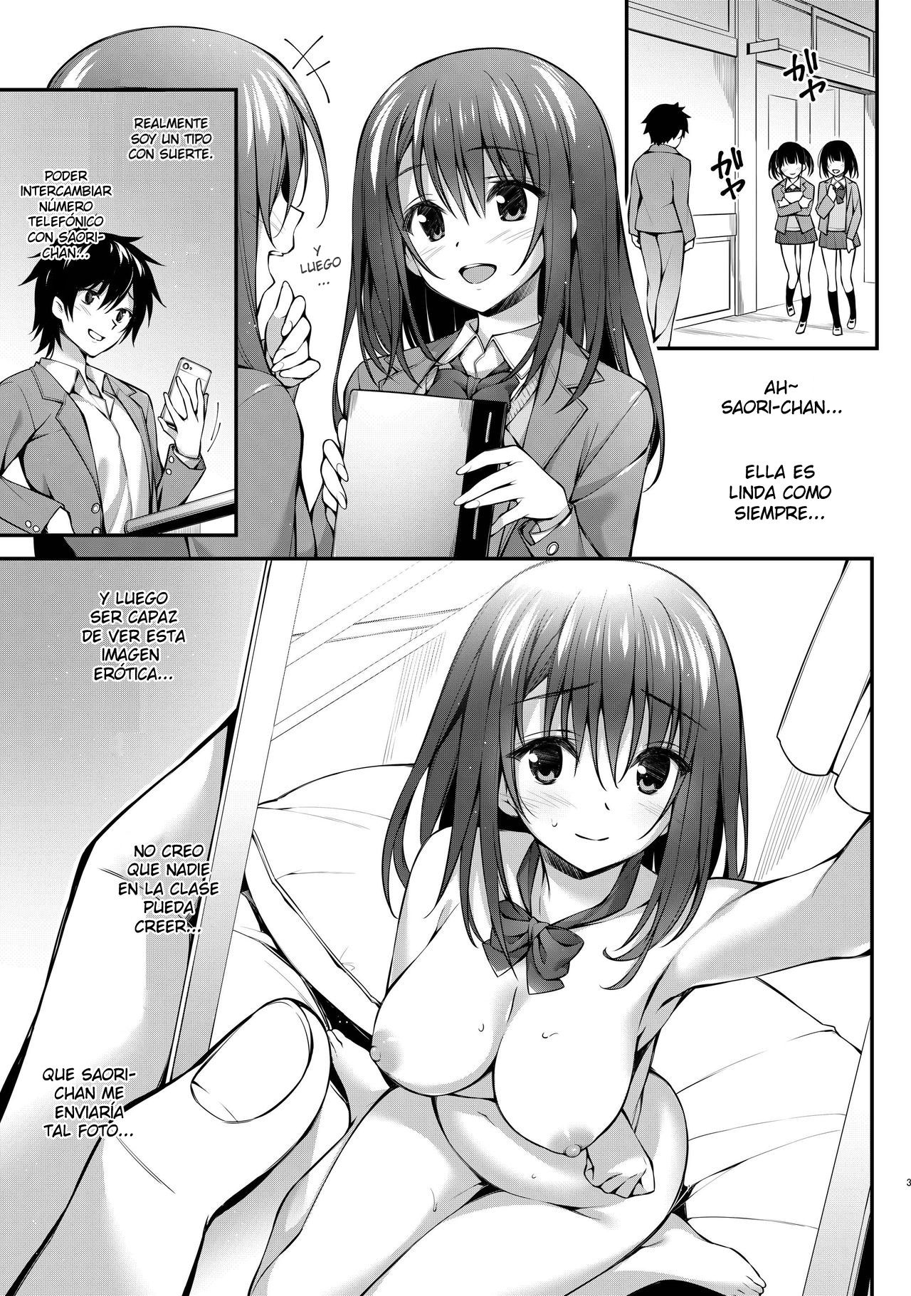 Classmate no Onnanoko kara Jidori Shashin Mitai nano ga Okurarete Kitanda kedo... page 3 full