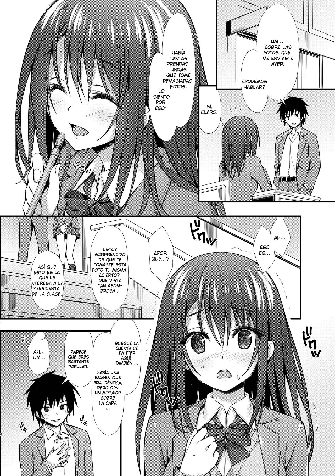 Classmate no Onnanoko kara Jidori Shashin Mitai nano ga Okurarete Kitanda kedo... page 6 full