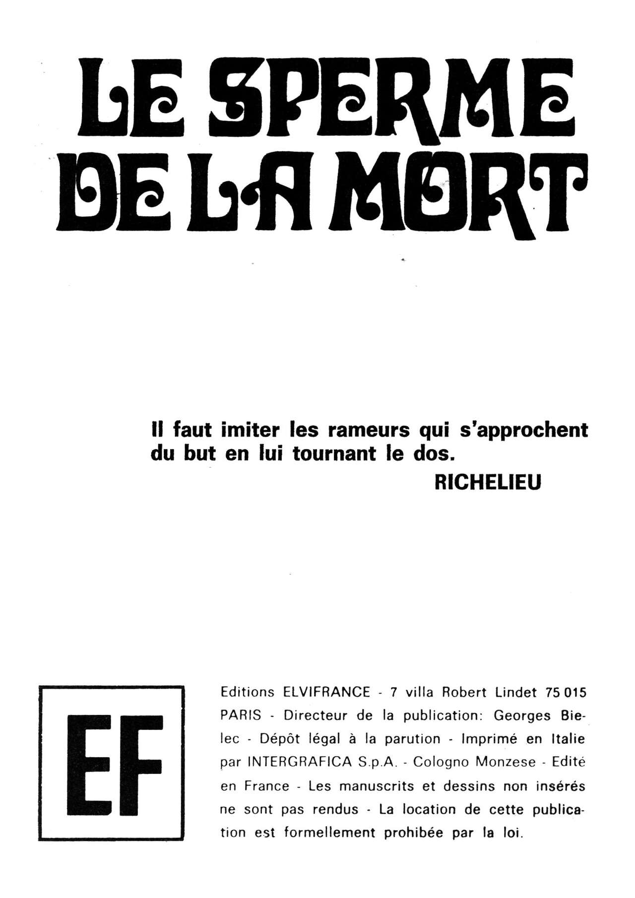 Elvifrance - Série bleue -  025 - Le sperme de la mort page 3 full