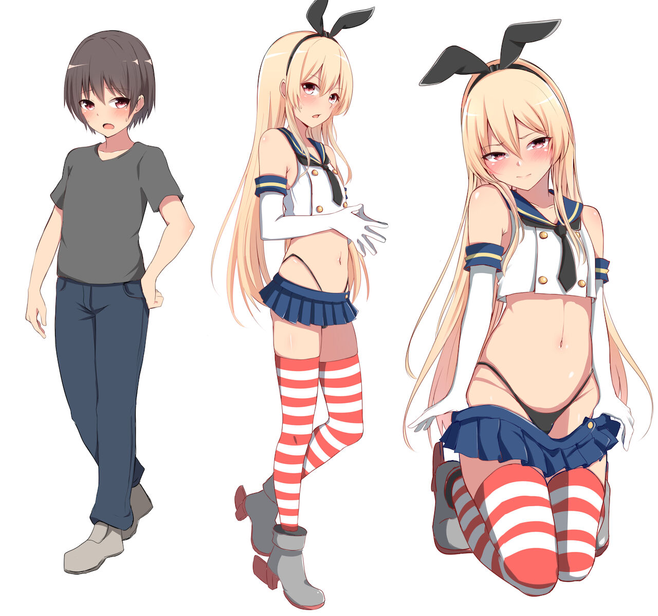 Suunengo ni Kokoro mo Karada mo Rippa na Shimakaze-kun ni Nacchau Shounen page 3 full