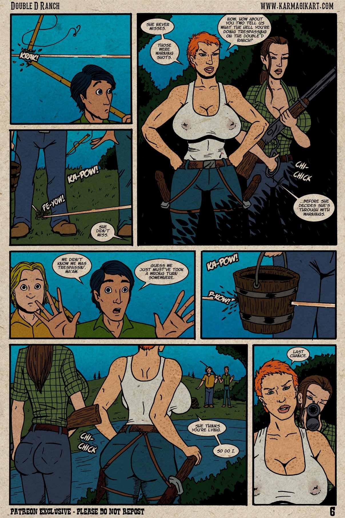 Double D Ranch 1 – Gone Fishin’ – Karmagik - colorized - english page 7 full