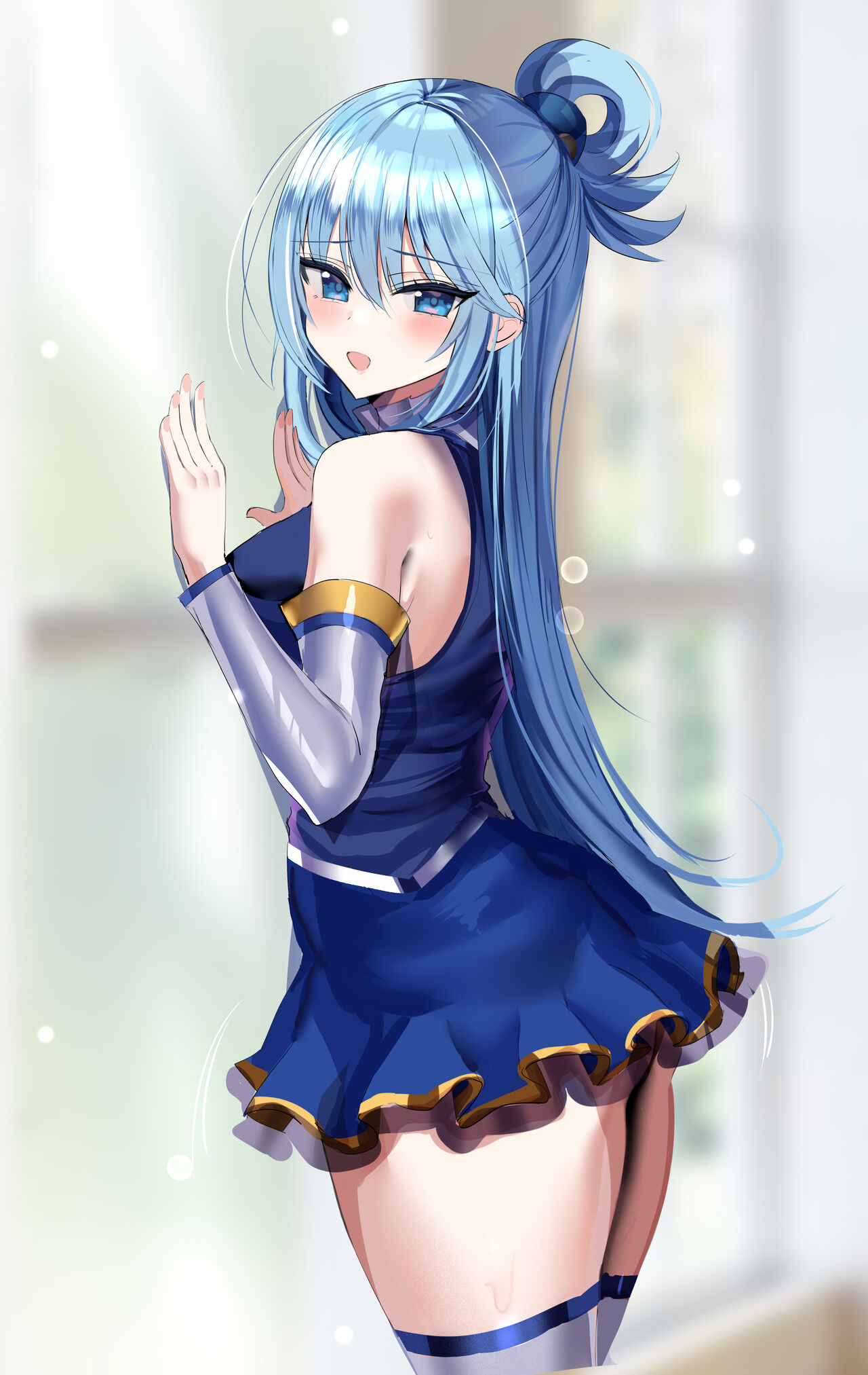 太ももに抱き着きたいしょた君とアクア様 page 1 full