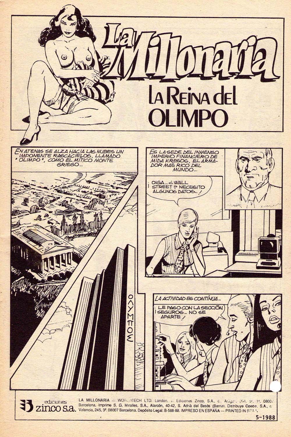 La Millonaria - La Reina del Olimpo page 1 full