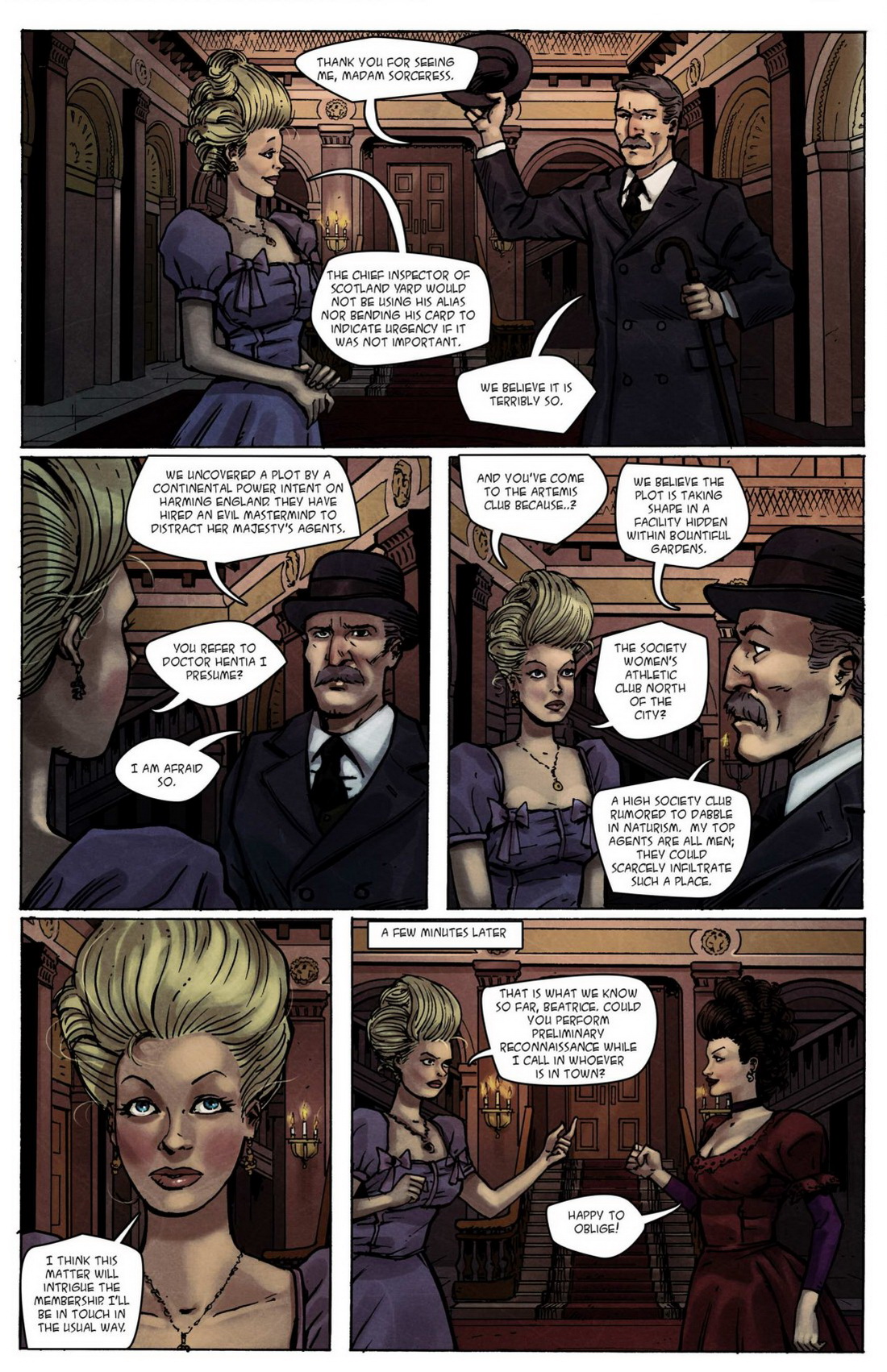 BotComics - Artemis Club- The Bountiful Gardens Affair page 3 full