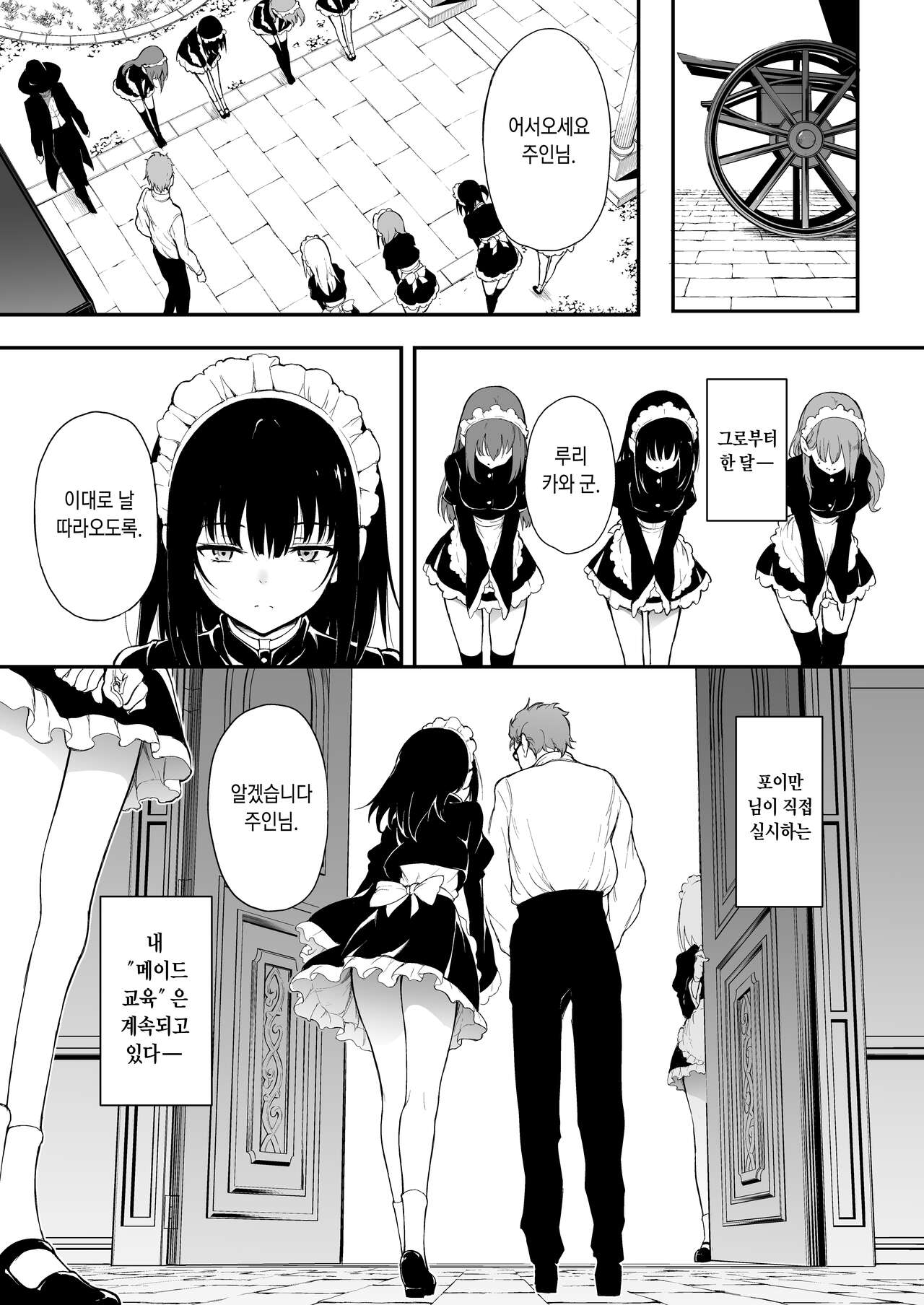 Maid Kyouiku. 2 -Botsuraku Kizoku Rurikawa Tsubaki- | 메이드 교육. 2 -몰락귀족 루리카와 츠바키- page 3 full