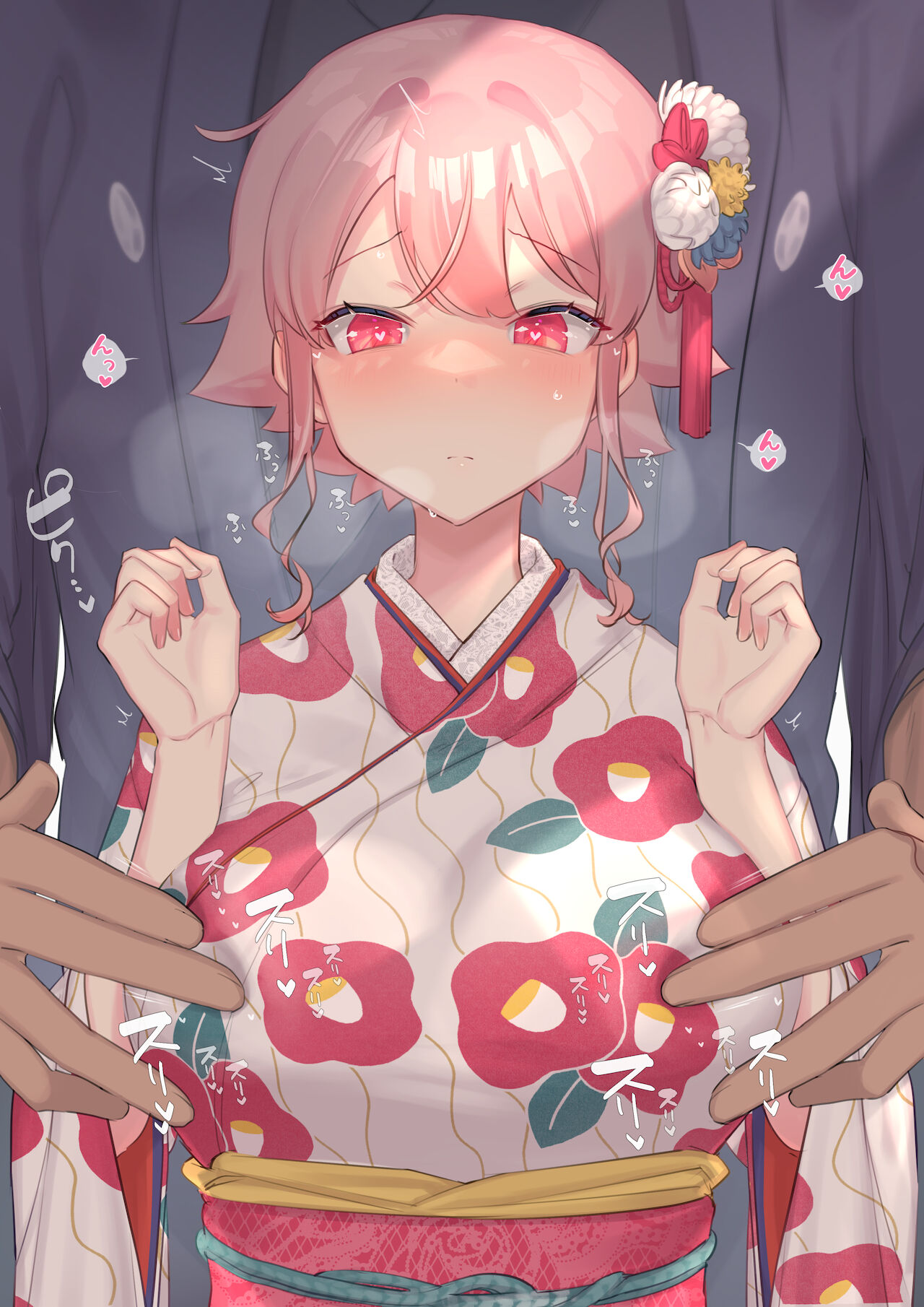 愛しの先生に着物の上から乳首イジられちゃう女の子 page 3 full