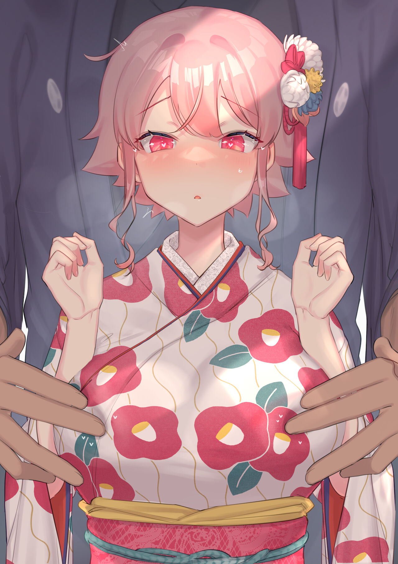 愛しの先生に着物の上から乳首イジられちゃう女の子 page 6 full