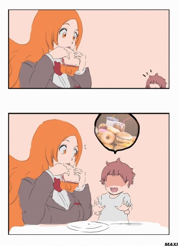 Orihime having lunch!? cover