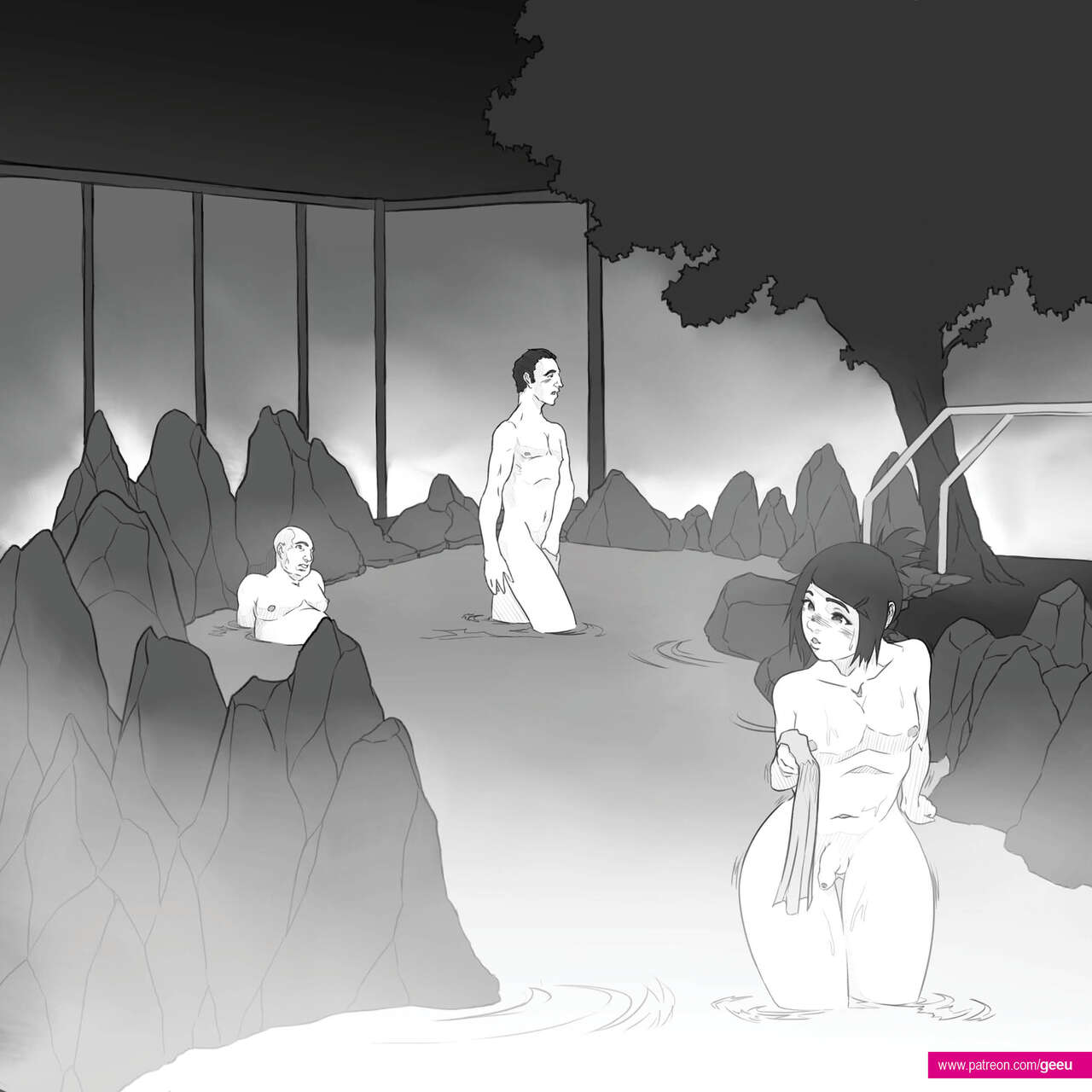 Yuki's Onsen Threesome - page 6 full