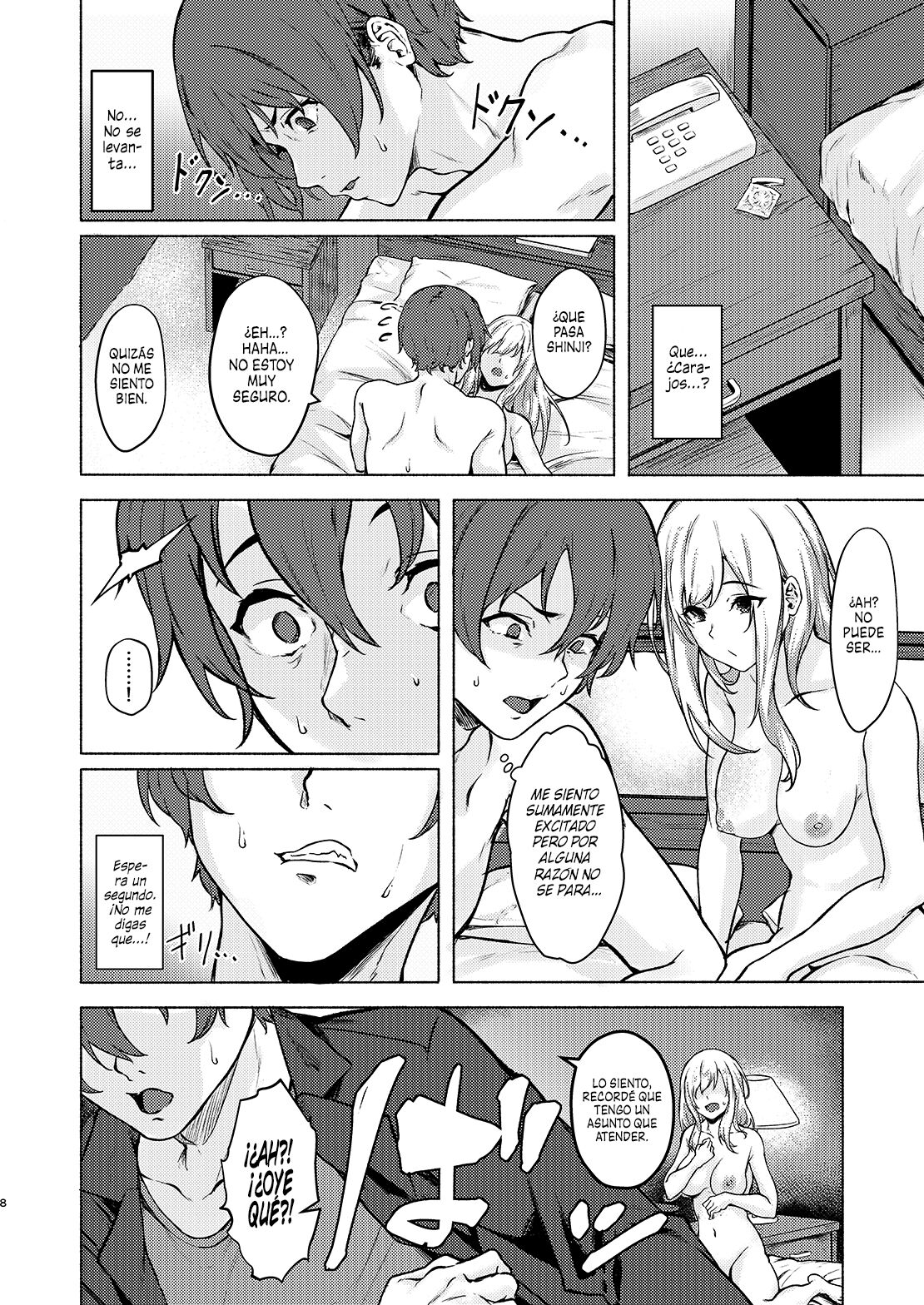 InCha JD Saimin de Chinko no Shihaiken Ubawarechattara, Shin-chan Nannimo Dekinai ne? | Sin el Control de tu Pene, Realmente no puedes hacer nada, ¿eh? Shin-chan~ page 8 full