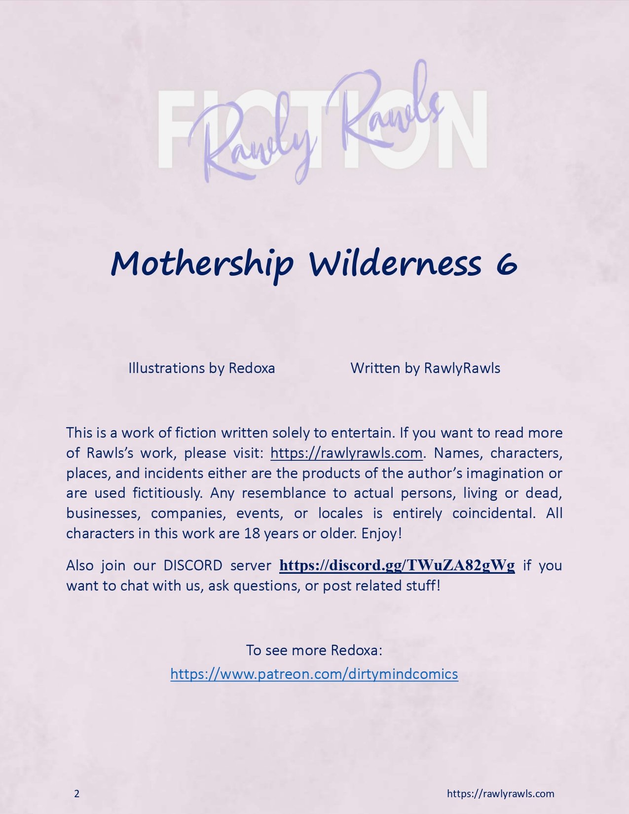 Mothership Wilderness Chapter 6: Rawly Rawls Fiction page 2 full