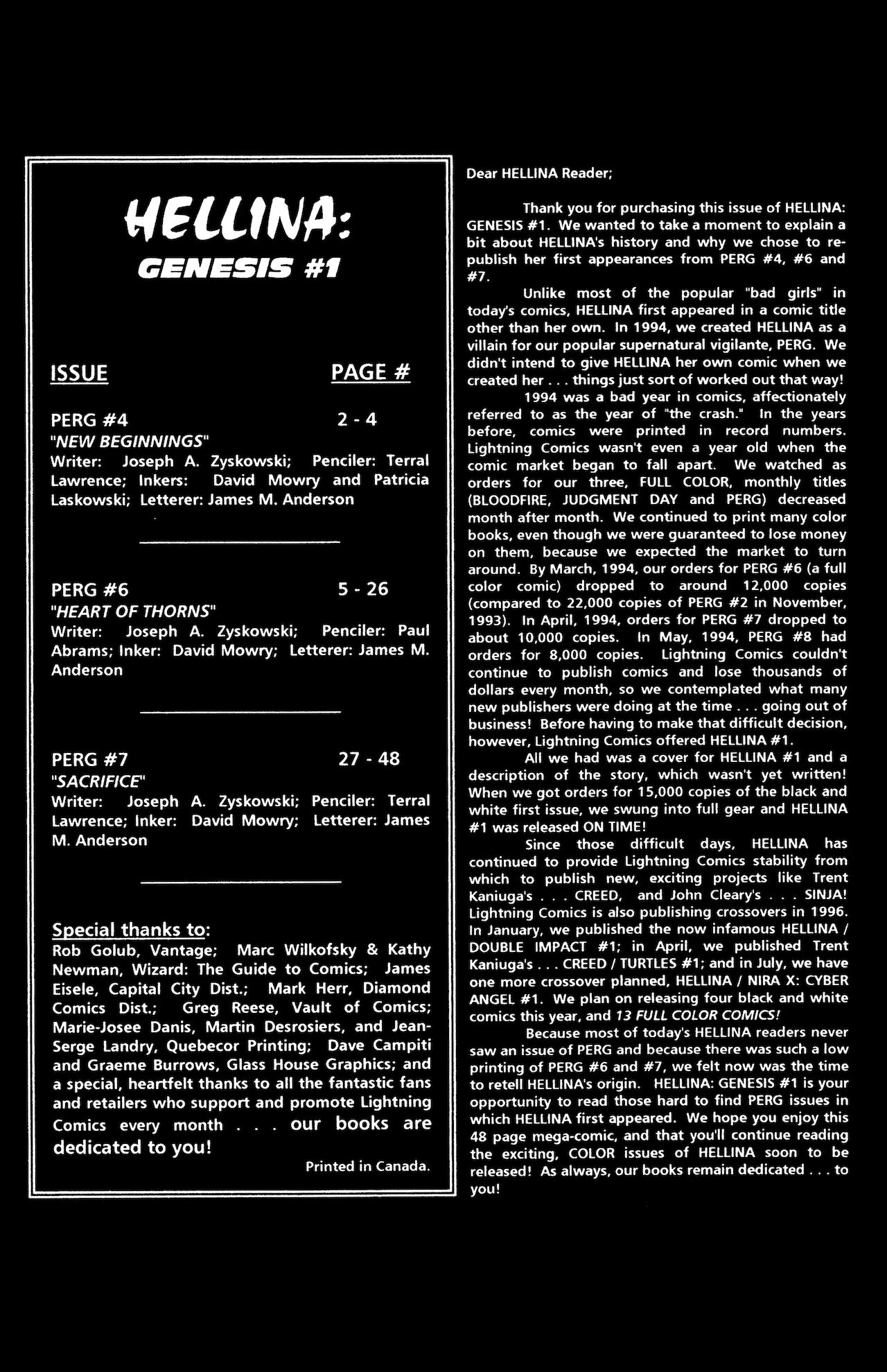 Hellina - Genesis #01 - Dimensional Commemorative Platinum Edition page 2 full