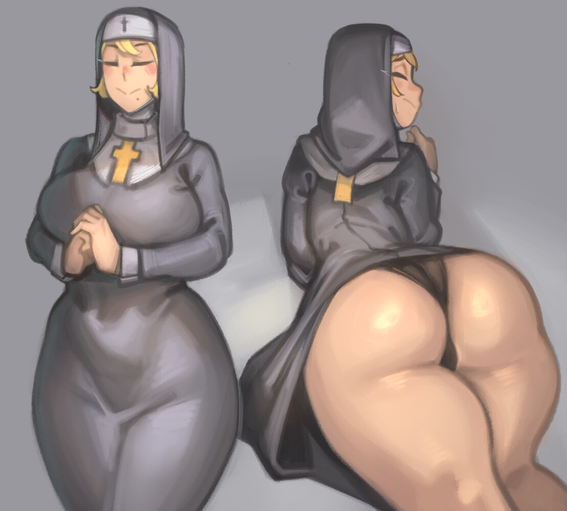 Ass Blonde Nun page 8 full