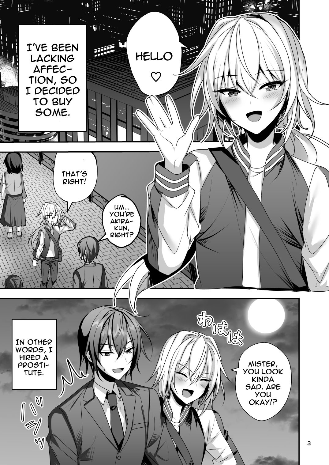 Ecchi na Otokonoko to Papakatsu Shite Iyasaretai | I Want To Do Compensated Dating With a Trap To Help Me Feel Better page 2 full