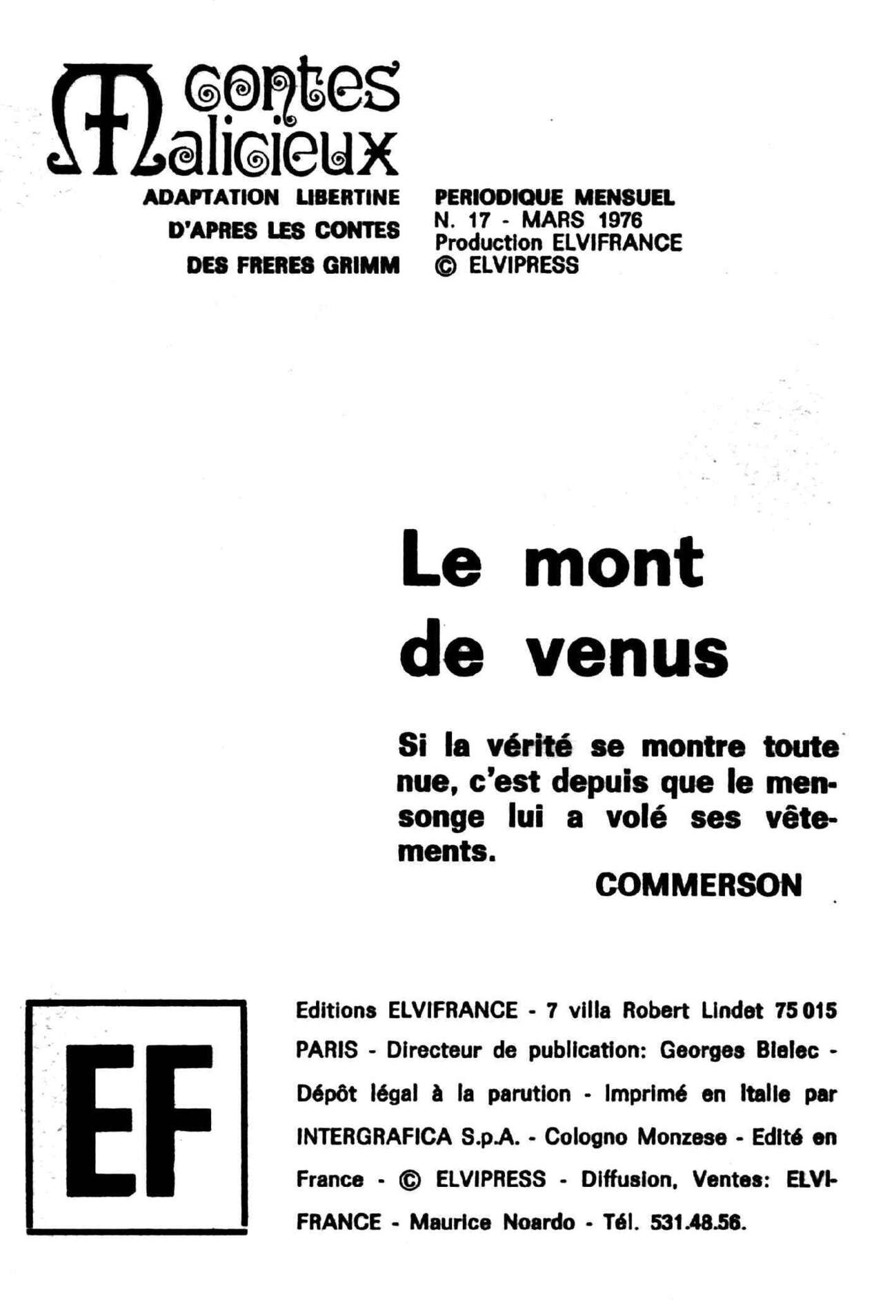 Contes Malicieux - 017 - Le mont de Vénus page 3 full