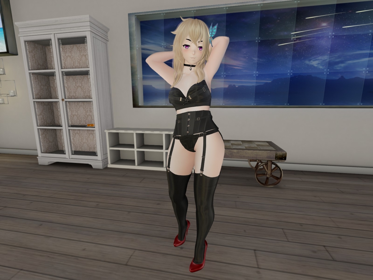 Black Lingerie Bondage page 2 full