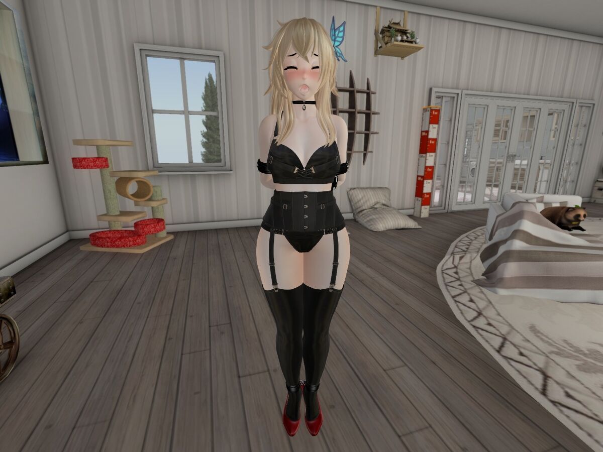 Black Lingerie Bondage page 4 full