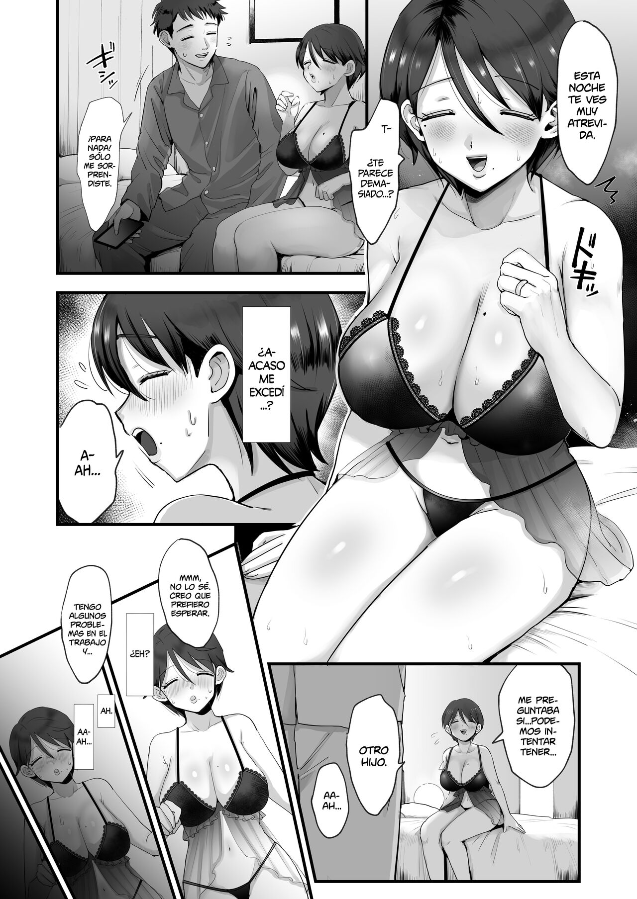 Hosome Ottori Kyonyuu Mama. | Una mamá gentil de ojos cerrados y pechos grandes page 10 full