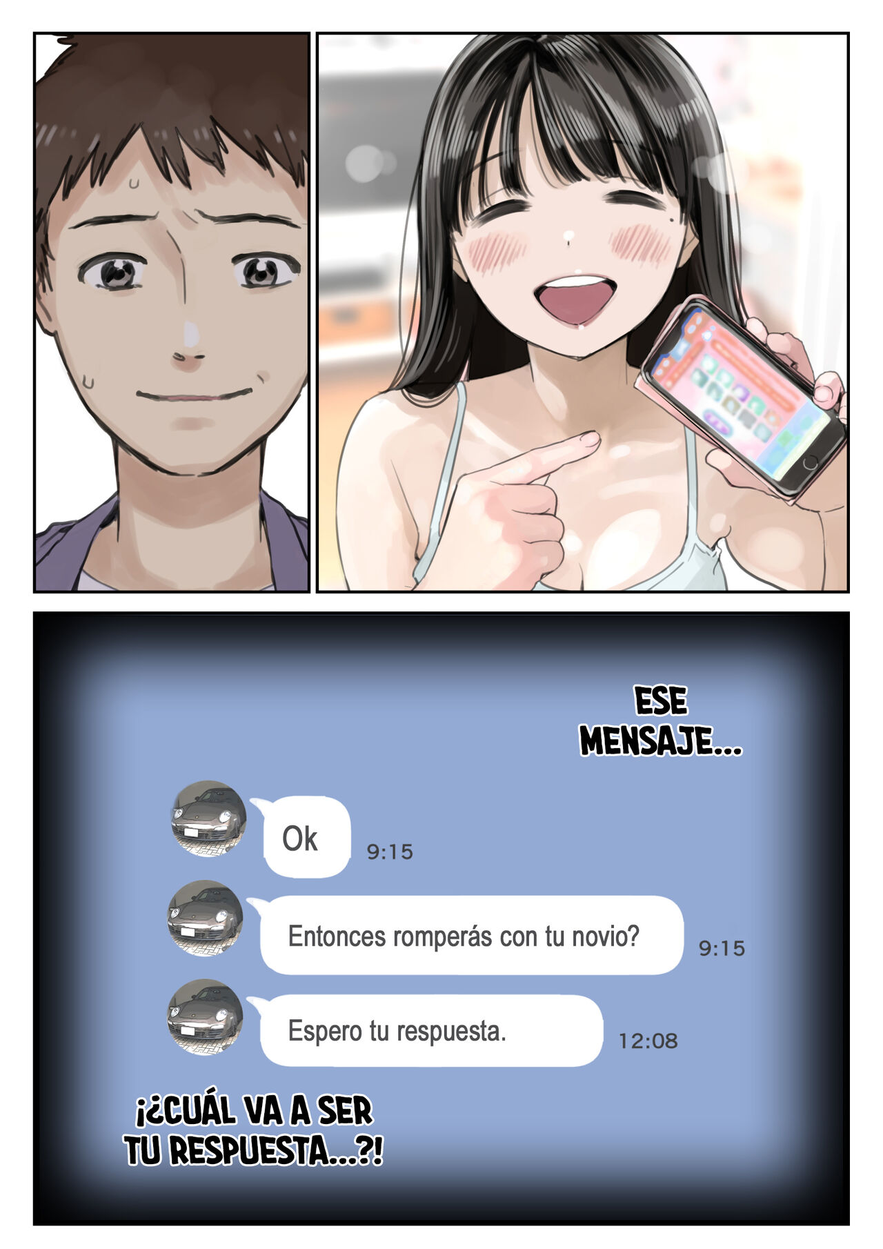 Kanojo no SmaPho o Nozoita dake nano ni 2 | Husmeando en su smartphone 2 page 5 full