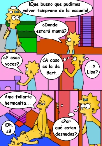 Simpsons xxx - Lección de hermanos cover