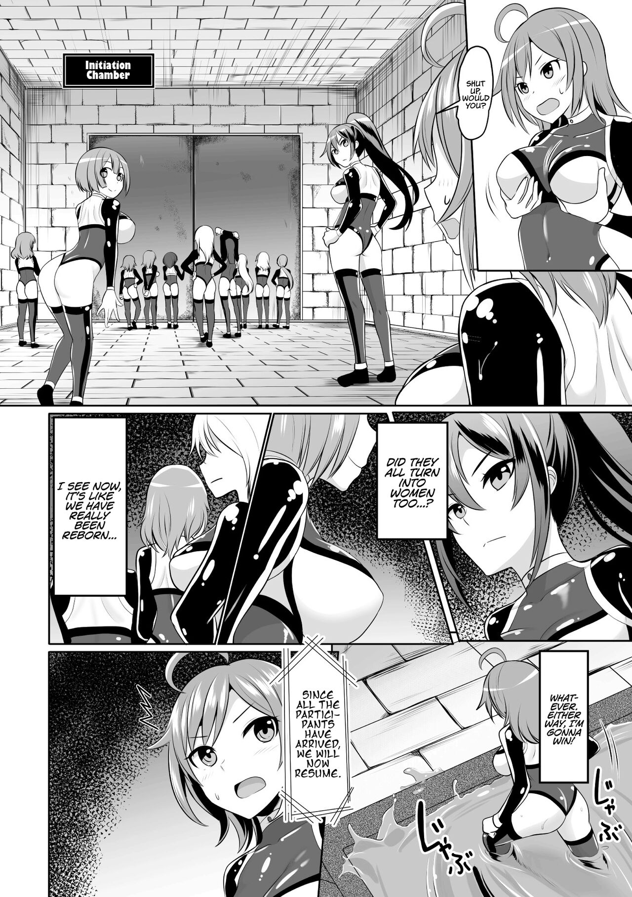 2D Comic Magazine Mesu Ochi! TS Ero Trap Dungeon Vol. 2 page 6 full